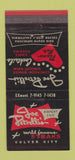 Matchbook Cover - Joe Petrelli's Cafe Culver City CA 21 Strike Feature