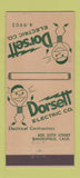 Matchbook Cover - Dorsett Electric Bakersfield CA 21 Strike Feature