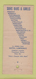 Matchbook Cover - Sons Bars Grills Ohio CHAIN OH 21 Strike Feature