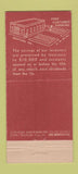 Matchbook Cover - 1st Federal Savings Beverly Hills CA 21 Strike Feature