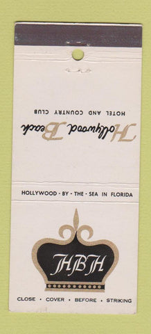 Matchbook Cover - Hollywood Beach Hotel Hollywood FL 21 Strike Feature
