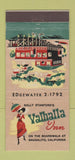 Matchbook Cover - Vallhalla Inn Sausalito CA girlie 21 Strike Feature