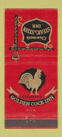 Matchbook Cover - Clearman's Steak n Stein Pico San Gabriel CA 21 Strike Feature
