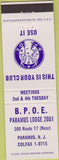 Matchbook Cover - Matchbook Cover Elks Club Paramus NJ