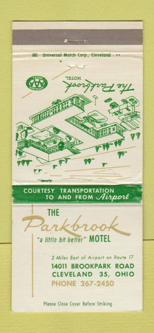 Matchbook Cover - Parkbrook Motel Cleveland OH 30 Strike