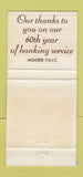 Matchbook Cover - Kalamazoo County State Bank Schoolcraft MI 30 Strike