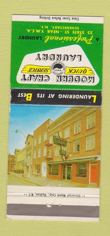 Matchbook Cover - Modern Craft Laundry Schenectady NY 30 Strike