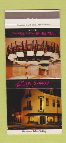 Matchbook Cover - Club Allegro New Orleans LA 30 Strike