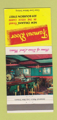 Matchbook Cover - Famous Door New Orleans LA Dixie Land Music 30 Strike