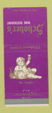 Matchbook Cover - Schober's Wine Restaurant St Louis MO 30 Strike