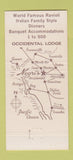 Matchbook Cover - Negri's Restaurant Occidental Lodge CA 30 Strike
