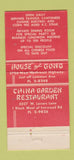 Matchbook Cover - House of Gong Dallas TX Chinese 30 Strike