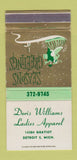 Matchbook Cover - Doris Williams Women's Clothes Detroit MI Christmas 30 Strike