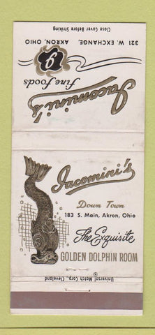 Matchbook Cover - Jacomini's Restaurant Akron OH WEAR 30 Strike