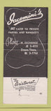 Matchbook Cover - Jacomini's Restaurant Akron OH WEAR 30 Strike