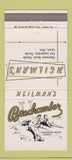 Matchbook Cover - Heilman's Clearwater Beach Fort Lauderdale FL WEAR 30 Strike