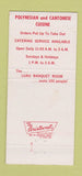Matchbook Cover - Bamboo Hut East Lexington MA Belmont Center 30 Strike
