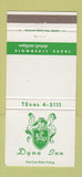 Matchbook Cover - Dyna Inn Detroit MI 30 Strike
