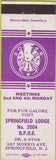 Matchbook Cover - Matchbook Cover Elks Club Springfield NJ
