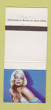 Matchbook Cover - Marilyn Monroe Some Like it Hot 30 Strike