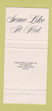 Matchbook Cover - Marilyn Monroe Some Like it Hot 30 Strike