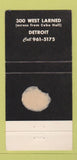 Matchbook Cover - Jim's Garage Restaurant Detroit MI WEAR 30 Strike