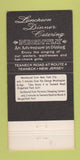 Matchbook Cover - The Carriage Club Restaurant Teaneck NJ 30 Strike