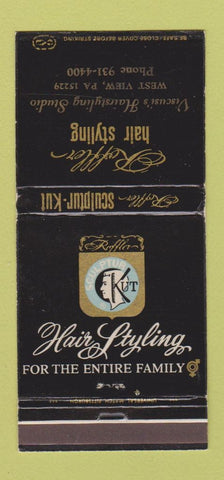 Matchbook Cover - Rofler Hair Styling Viscusi's West View PA WEAR 30 Strike
