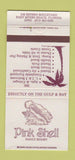 Matchbook Cover - Pink Shell Restaurant Fort Myers Beach FL WEAR 30 Strike
