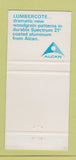 Matchbook Cover - Lumbercote Mobilcraft Spartanburg SC 30 Strike
