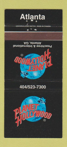 Matchbook Cover - Planet Hollywood Atlanta GA 30 Strike