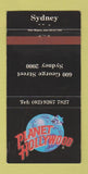 Matchbook Cover - Planet Hollywood Sydney Australia CREASED 30 Strike