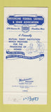 Matchbook Cover - Brookline Federal Savings MA 30 Strike