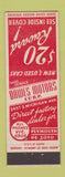 Matchbook Cover - Dawes Motors Plymouth DeSoto Chicago IL