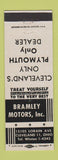 Matchbook Cover - Gramley Plymouth Cleveland OH