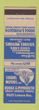 Matchbook Cover - Steudel Motors Dodge Plymouth Cleveland OH