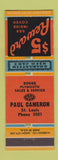 Matchbook Cover - Paul Cameron Dodge Plymouth St Louis MO