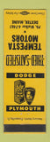 Matchbook Cover - Tempesta Motors Dodge Plymouth Dexter ME