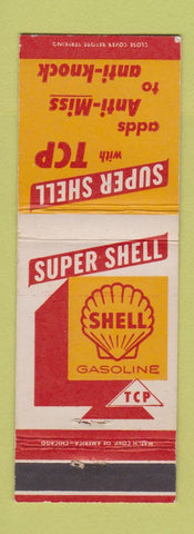 Matchbook Cover - Shell oil gas TCP Anti Miss Anti Knock