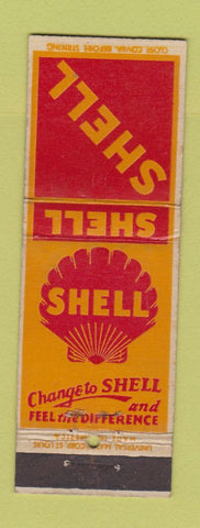 Matchbook Cover - Shell oil gas Change to Shell WEAR