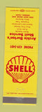 Matchbook Cover - Archie Burton's Shell oil gas Fresno CA