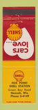 Matchbook Cover - Fox Point Shell oil gas Neenah WI
