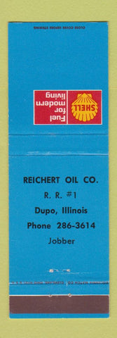 Matchbook Cover - Reichert Oil Dupo IL Shell gas