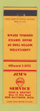 Matchbook Cover - Jim's Shell oil gas New Baltimore MD