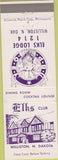 Matchbook Cover - Matchbook Cover Elks Club Williston ND