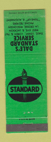 Matchbook Cover - Dale's Standard oil gas La Crosse WI