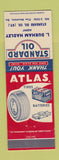 Matchbook Cover - Standard oil gas L Durham Hadley Pine Mountain GA Atlas Tires