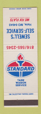Matchbook Cover - Standard oil gas Sewell's Hale MO