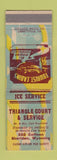 Matchbook Cover - Triangle Motel Court Standard oil gas Sheridan WY