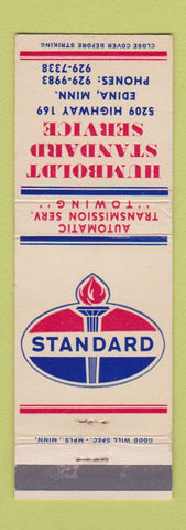 Matchbook Cover - Humboldt Standard oil gas Edina MN